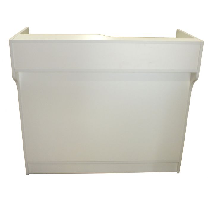 4' White Ledgetop Counter main product photo