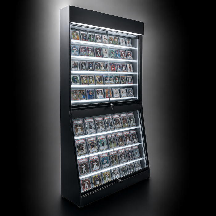 black trading card display case 5.25" x 18.25" Black Trading Card Display Frame by Studio Decor