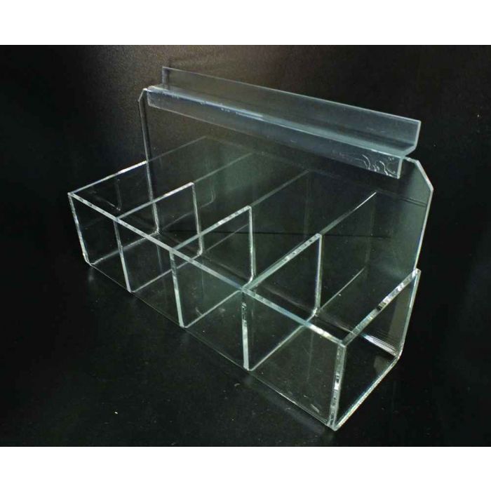 Acrylic Slatwall Bin 4.5X8X2.6 main product photo