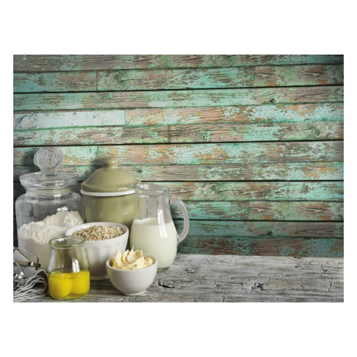 green old paint display