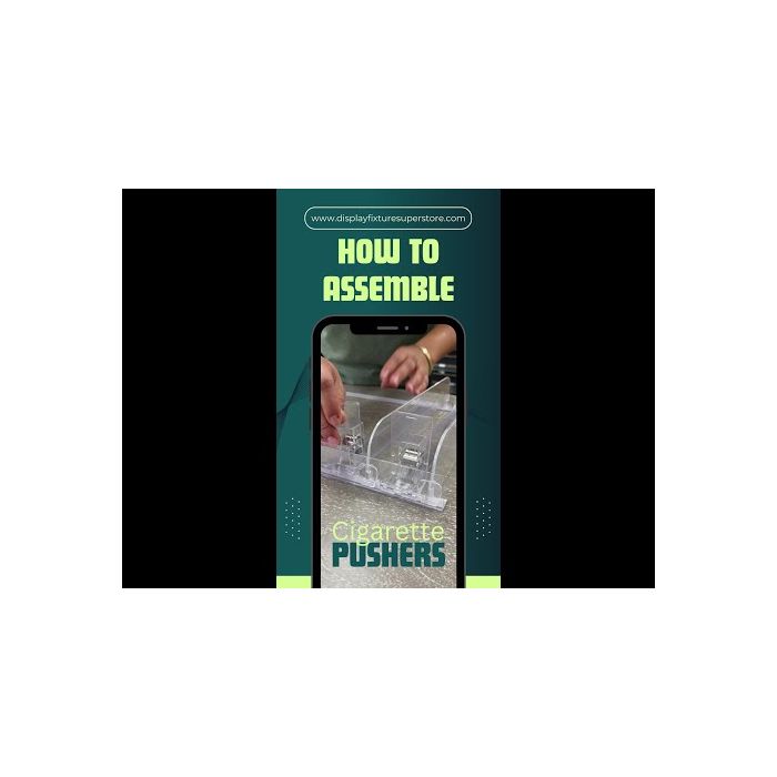 cigarette pack pusher shelf kit STORE FIXTURES DIRECT Auto Feed Product Kit, Adjustable Pushing System for 48