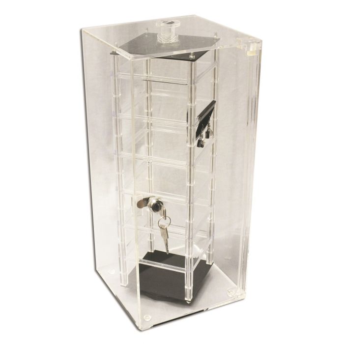 Rotating Display Case  Revolving Acrylic & Glass Showcase