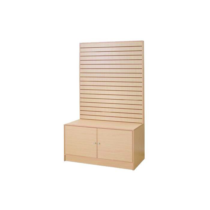 Slatwall Wall Gondola With Storage Base main product photo