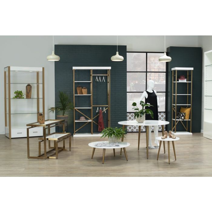 Double Sided Etagere-- Modern Collection
