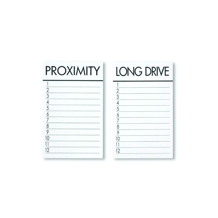 Replacement Cards for Proximity Marker Set Replacement Cards for Proximity Marker Set