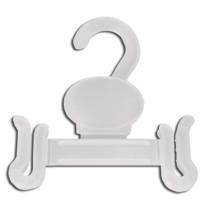 Clear Plastic Heavy-Duty Combo Clothes Hanger With Chrome Hardware