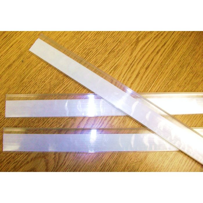 Clear Label Strips for Metal Gondola Shelves