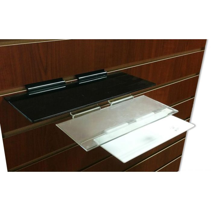 4"X10" Black Acrylic Shelf main product photo