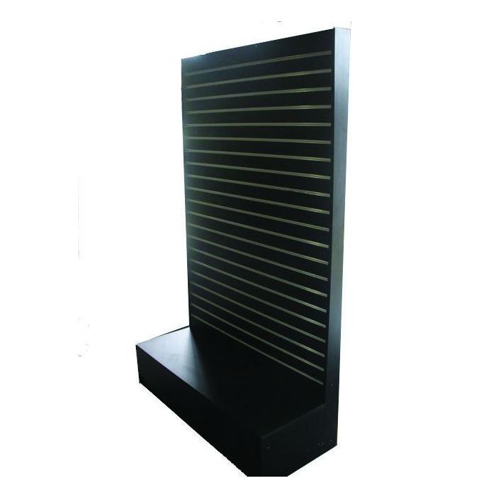 Black Wall Gondola With Metal Extrusions main product photo