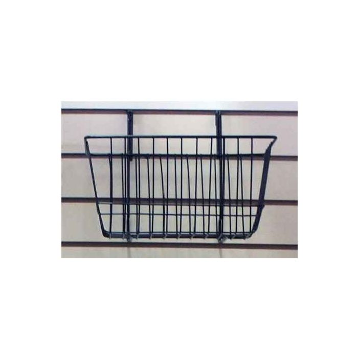 Slatwall/Grid Medium Basket- Black main product photo