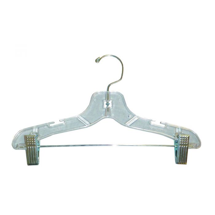 Heavyweight Clear Plastic Coat Hanger