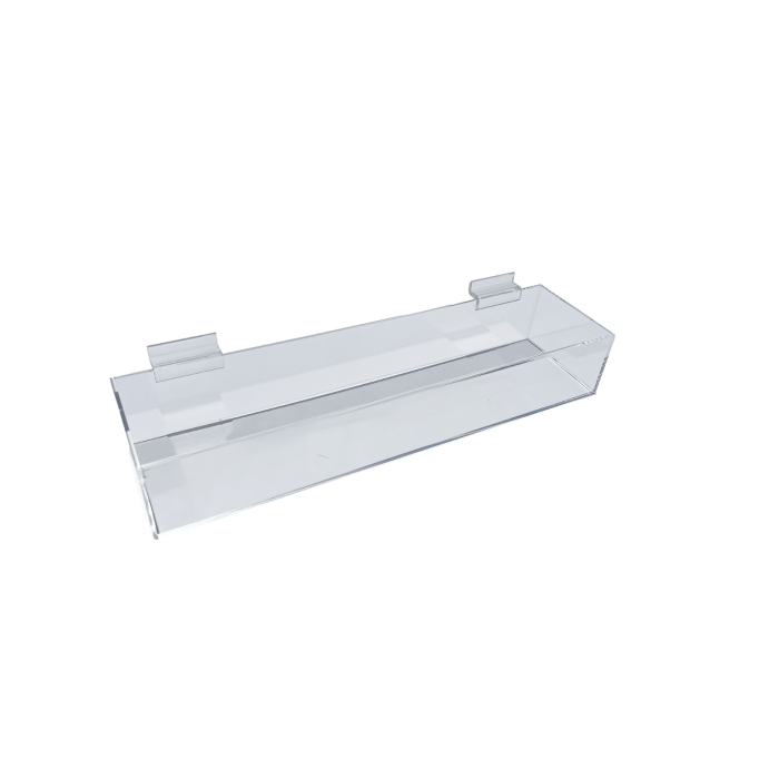 Clear Acrylic Slat Wall Bin 