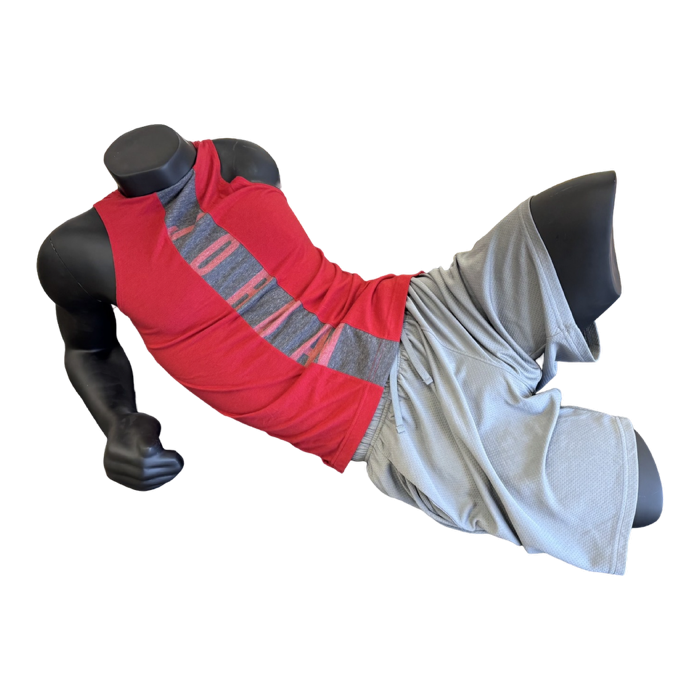 Lay Down Male Sports Mannequin Matte Black