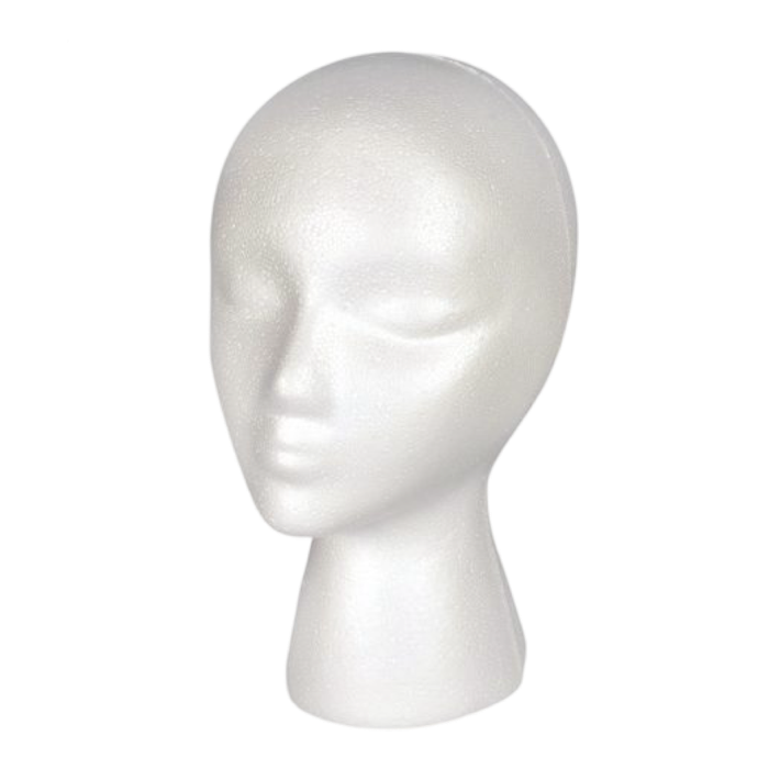 Female styrofoam head 