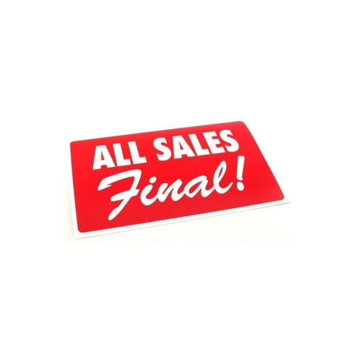 all sales final sign
