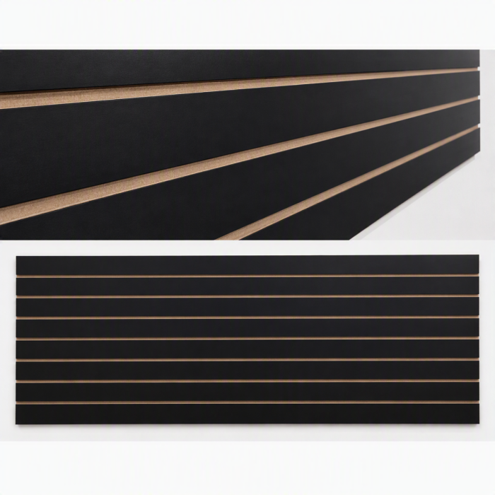 Black 6" on Cneter Slatwall Panel