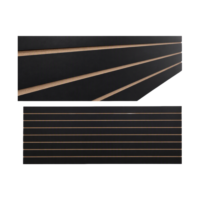 Black 6" on Cneter Slatwall Panel