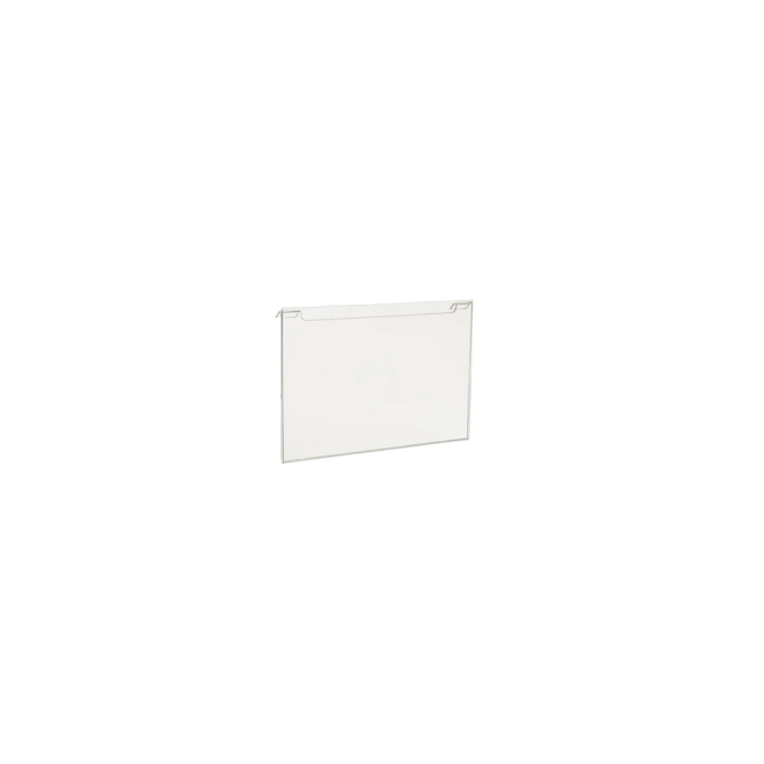 Universal slatwall and grid acrylic sign holder