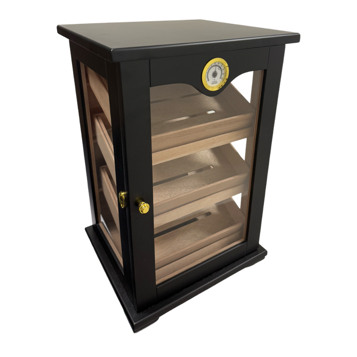 Small Countertop Humidor Black 
