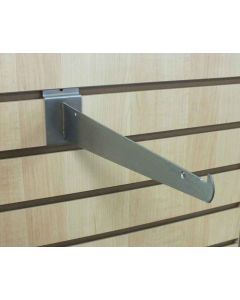 12'' SLATWALL SHELF BRACKET- SATIN CHROME