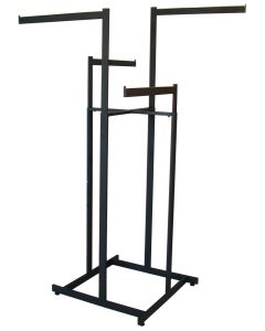 4 Way Straight Arm Rack-Black