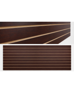 Dark Mahogany Slatwall Panels 6 Inch On Center