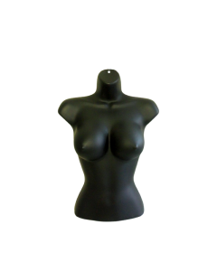 Female Half  Body Form With Large Bust- Black