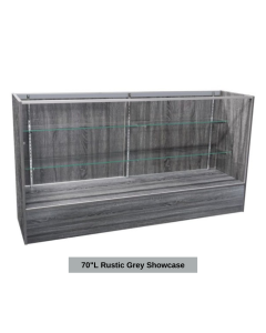 rustic full vision display cases
