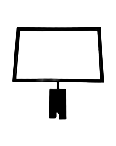 Grid Sign Holder 7"x11" - Black