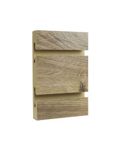 Aspen Oak Melamine Slatwall- 6"OC with Metal Inserts