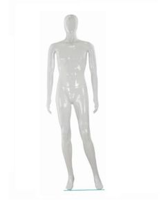 PLASTIC MALE RETRO MANNEQUIN-WHITE