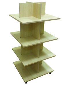 Maple 4 Tier Shelf Display