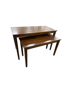 SET OF 3 NESTING TABLES- Dark Mahogany