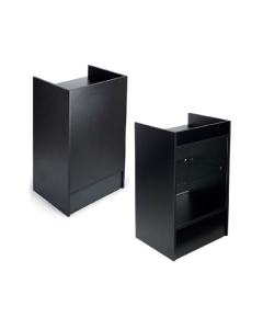 black cash stands