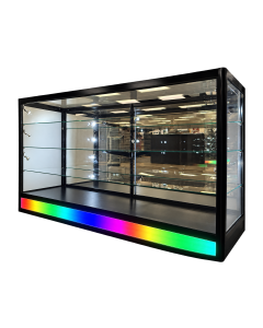 70" Radius Showcase with RGB Chasing Lights - Fully Assembled