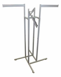 Metal grey 4 way clothing rack