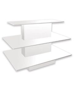 3 Tiered Rectangular Table- White