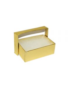 2 5/8''X1 1/2''X1'' Gold Cotton Filled Jewelry Box | Box-1Gold