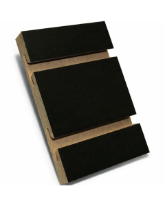 Black Slatwall Panel - 3" OC