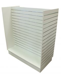 Slatwall H Merchandiser With Extrusions-White 