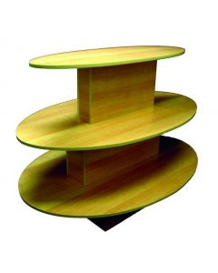 3 TIER OVAL TABLE- MAPLE 