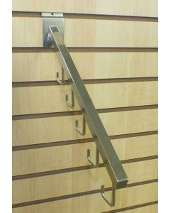 Polmart Heavy Duty Slatwall 5-Hook Waterfall Display Hooks - 8 Pack, Black Metal - View #3