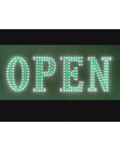 Large LED OPEN Sign-- 14x40 Green