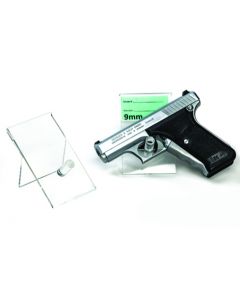 Acrylic Pistol Easel With Sign