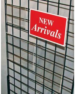 Acrylic Sign Holders For Grid And Slatwall-  7Hx11W
