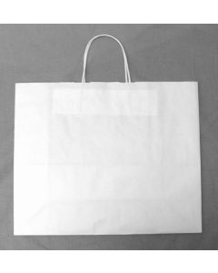 Medium Kraft Shopping Bag- White