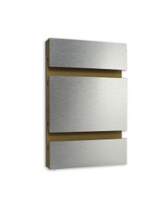Brushed Aluminum Slatwall with METAL INSERTS