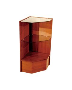 Cherry Pentagon Corner Display Case