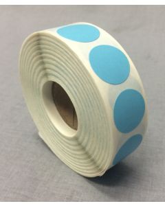 BLUE COLOR CODED CIRCLE LABEL