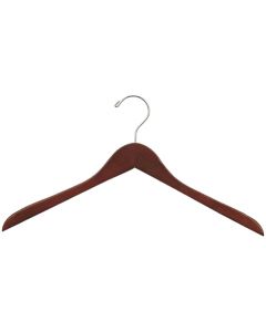 17" Shirt Hanger- Dark Walnut